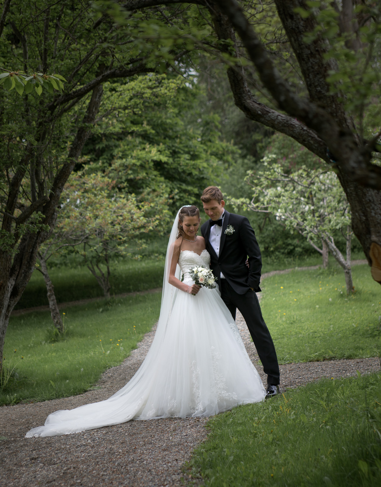 Bryllupsfotografering på Leangen Gård