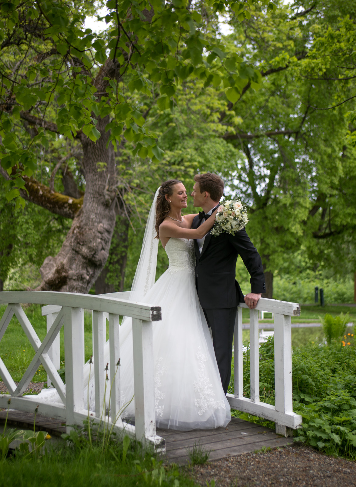 Bryllupsfotografering på Leangen Gård
