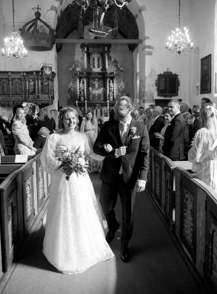 brylllup med vielse i Lade kirke